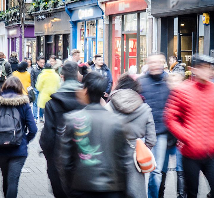 People walking